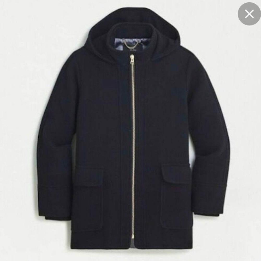 Jcrew swing coat Italian wool, black